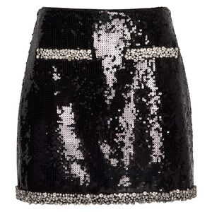Veronica Beard Perry Pearl-Trim Sequin Skirt
Size 6.  Worn once